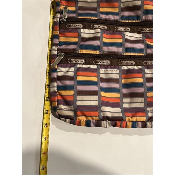 Le Sportsac Crossbody Bag Triple Zip Multicolor Lightweight Travel Purse… - Picture 8 of 10